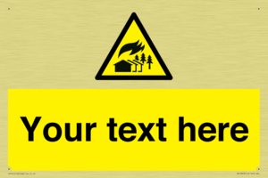 Custom Warning: Large scale fire zone